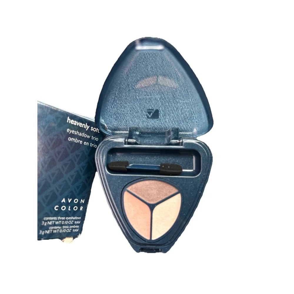 Avon Color Heavenly Soft Eyeshadow Trio Brown Trio New In Box